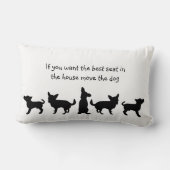 飼最高の犬ペットのユーモアシート ランバークッション (裏面)