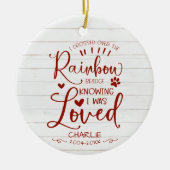 飼素朴家猫または犬ペット記念記念記念碑 セラミックオーナメント (正面)