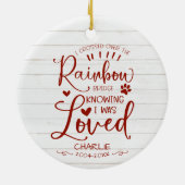 飼素朴家猫または犬ペット記念記念記念碑 セラミックオーナメント (裏面)