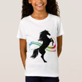飼育カラフル馬Tシャツ Tシャツ (正面)