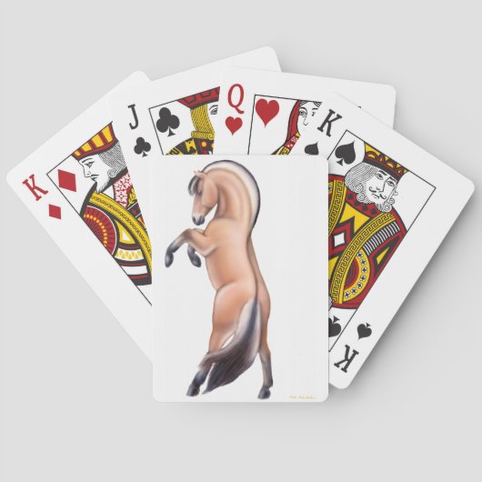 飼育ノルウェーのフィヨルドホーストランプ トランプ (裏面)