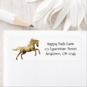 飼育パロミノ馬ラベル ラベル (インサイチュ)