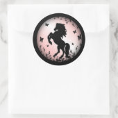 飼育ブラックスタリオンピンク ラウンドシール (バッグ)