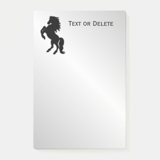 飼育ブラックスタリオン/ホースオンシルバー ポストイット (正面)