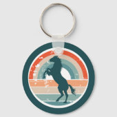 飼育ブルーホースレトロサンセット キーホルダー (正面)