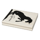 飼育ユニコーンシルエット(ハート) ラバースタンプ (スタンプ)