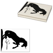 飼育ユニコーンシルエット(ハート) ラバースタンプ (押印)