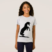 飼育ユニコーンシルエット Tシャツ (正面フル)