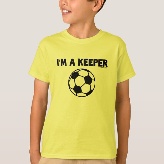 飼育員のイム – スポーティなスラング – サッカーの子ティー Tシャツ (正面)