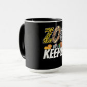 飼育員の衣装アフリカのサバンナ動物園の恋人の贈り物 マグカップ (正面左)