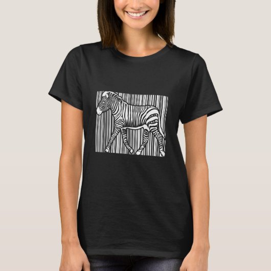 飼育員アフリカ動物サバンナ・ゼブラ Tシャツ (正面)