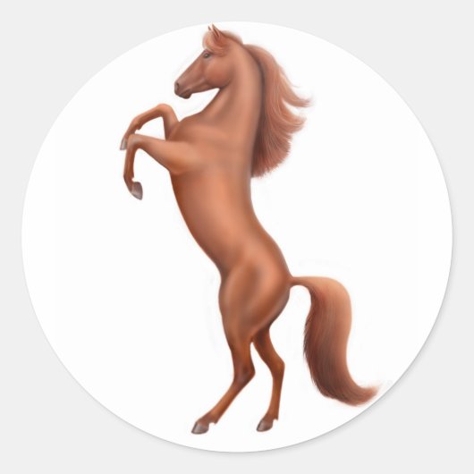 飼育栗馬w sig ラウンドシール (正面)