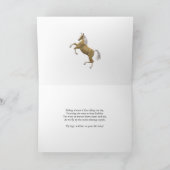 飼育馬つき90歳の誕生日カード カード (内部)