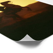 飼育馬のカウボーイ ポスター (角)