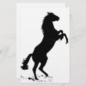 飼育馬のシルエット 便箋 (正面/裏面)