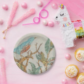 飼鳥園のコラージュI ペーパープレート (パーティー)