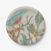 飼鳥園のコラージュI ペーパープレート (正面)