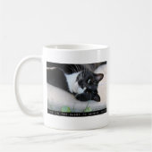 飽き飽きしなおもしろいい コーヒーマグカップ (左)