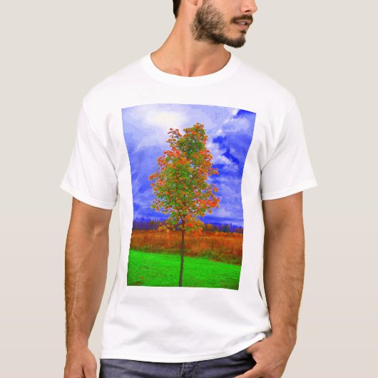 飽和させた木のワイシャツ Tシャツ (正面)