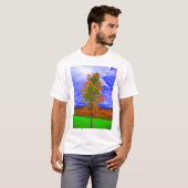 飽和させた木のワイシャツ Tシャツ (正面フル)