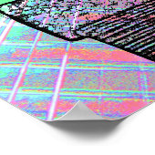 飽和ギターハンドネック上にピアノハンド ポスター (角)