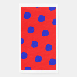 飽和水玉模様デザイン紙ナプキン