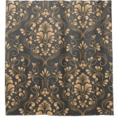 飾お使いのバスルームクラシックバイダマスクシームレス シャワーカーテン (正面)