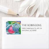 飾きらめくりクリスマスボールラベル ラベル (インサイチュ)