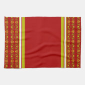 飾はっきりしたりプリントで キッチンタオル (横)