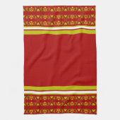 飾はっきりしたりプリントで キッチンタオル (縦)