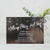 飾らない愛が欲しい 木樽と灯りだけがあればいい 招待状 (スタンド正面)