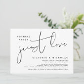 飾らない愛だけを　結婚式おふたりだけのもの 招待状 (スタンド正面)