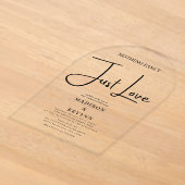 飾らない愛のウェディング アクリル招待状 (レイダウン)
