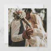 飾らない愛の写真 カジュアルな結婚式の招待状 招待状 (裏面)