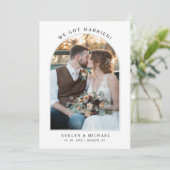飾らない ヴィンテージ 私たち 結婚しました 予算 結婚式 フォト 案内状 (スタンド正面)