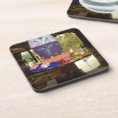 飾られたイースターエッグのアートプリント コースター (左側)