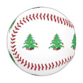 飾られたクリスマスツリーの漫画 野球ボール (正面左)