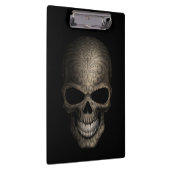 飾られた暗いスカル クリップボード (右)