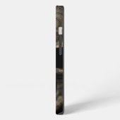 飾られた暗いスカル iPhoneケース (左側面)