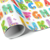 飾られたABCセット、手紙のAL ラッピングペーパー (ロールコーナー)