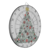 飾られる渦巻形のな木 ダーツボード (正面左)