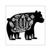 飾りお洒落熊 ラバースタンプ (インプリント)