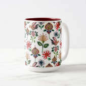 飾りウクライナの花 ツートーンマグカップ (正面右)