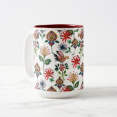 飾りウクライナの花 ツートーンマグカップ (正面左)