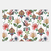 飾りウクライナの花 ラッピングペーパーシート (正面)