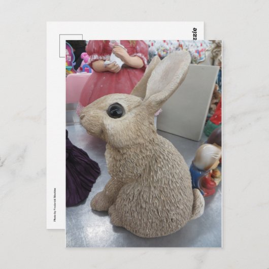 飾りウサギ ポストカード (正面/裏面)