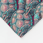 飾りウミガメ フリースブランケット (角)