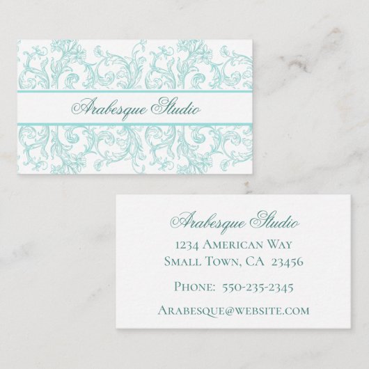 飾りエレガント名刺 名刺 (正面/裏面)