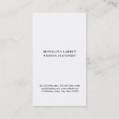 飾りエレガント紋枠モノグラム 名刺 (裏面)