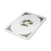 飾りエレガント縁付き綿花浴場 バスマット (アングル)